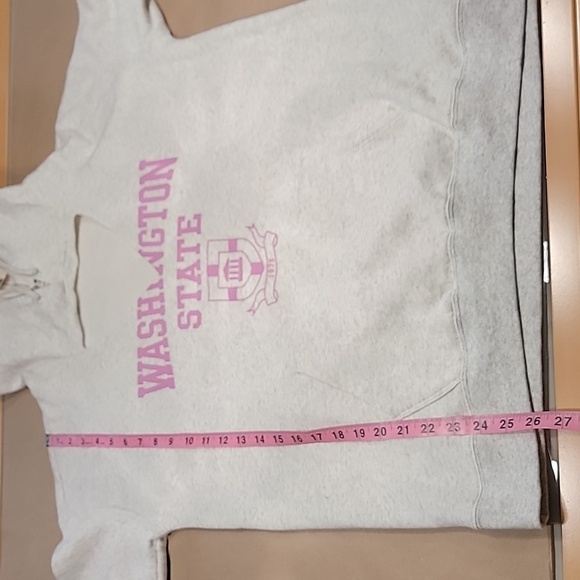 Garage Size L Washington State University Gray w/ Pink Hoodie Cutout Front, NEW - Picture 9 of 12